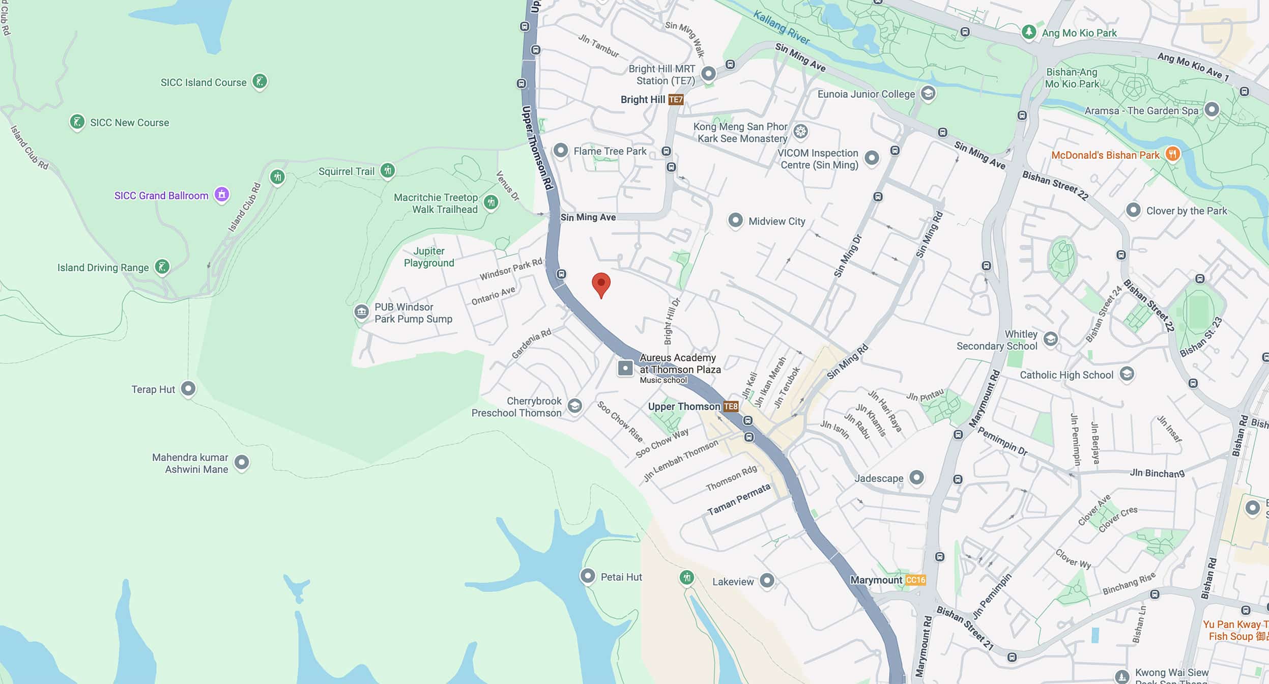 Thomson Reserve Location